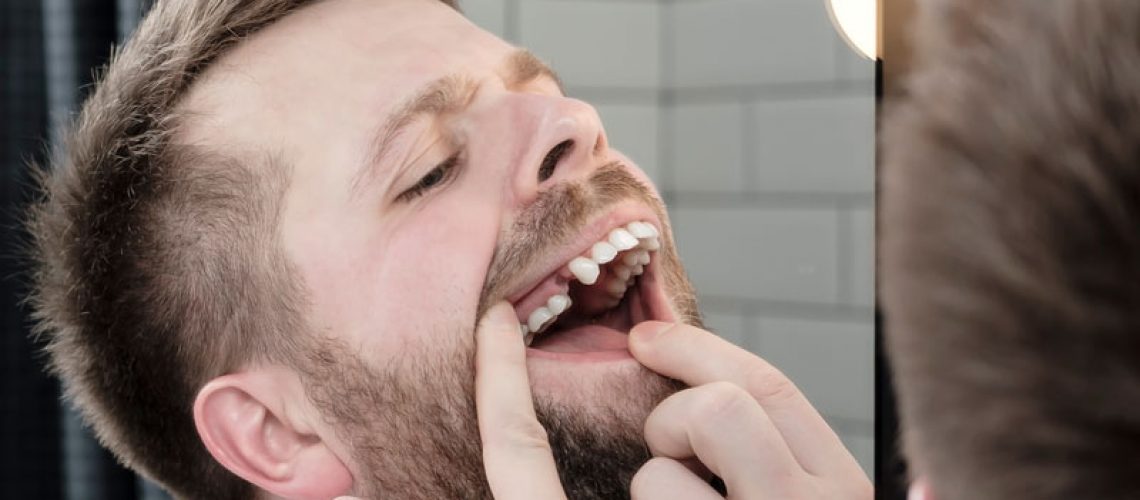 Dental Implant Patient Missing His Top Right Premolar